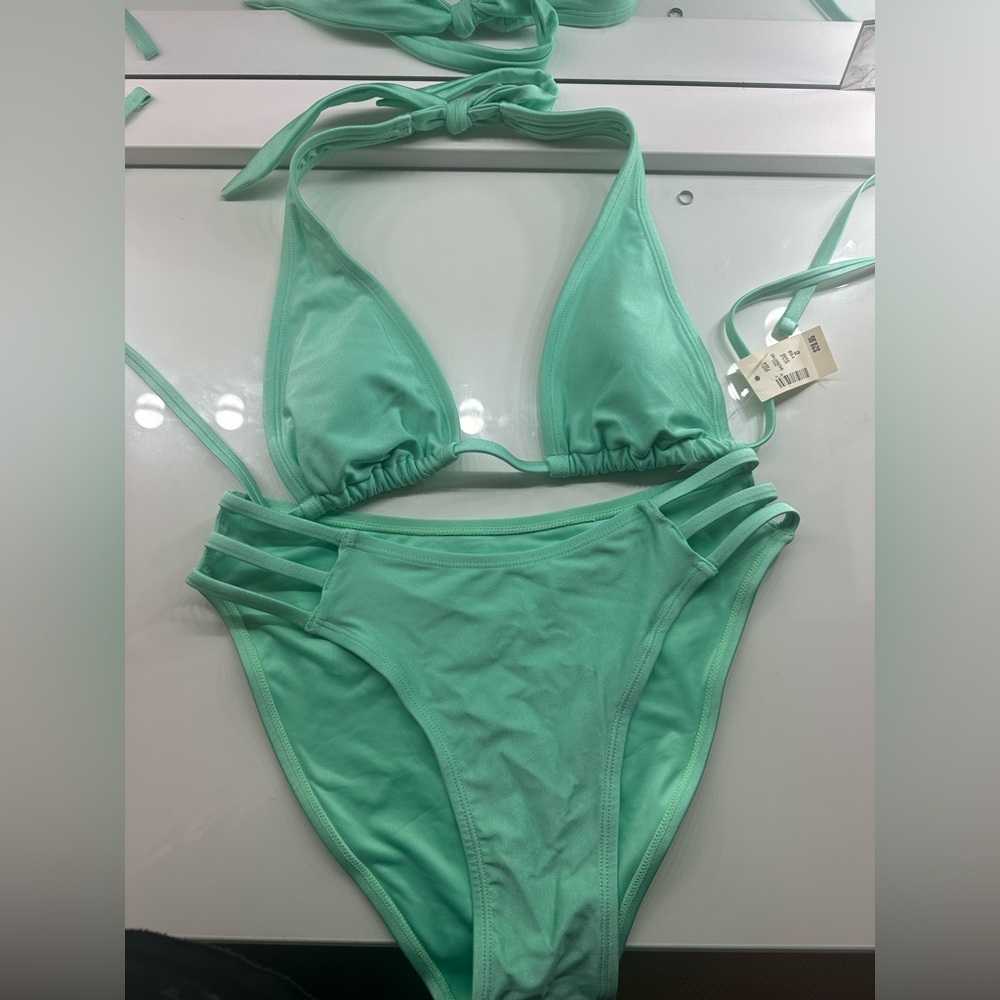 turquoise bathing suit